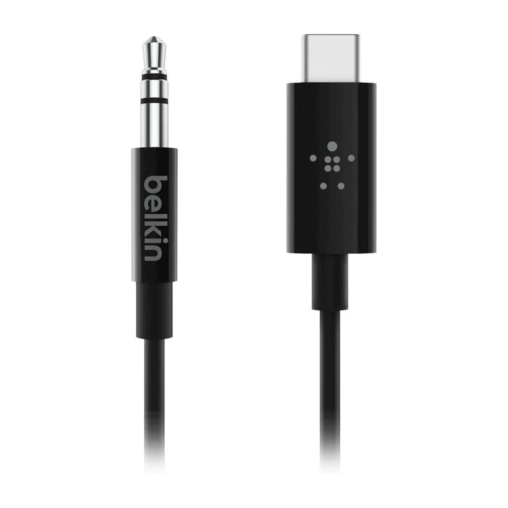 BELKIN USB-C TO 3.5 MM AUDIO CABLE 3' BLK - image 1