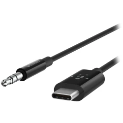 BELKIN USB-C TO 3.5 MM AUDIO CABLE 3' BLK - thumbnail 2