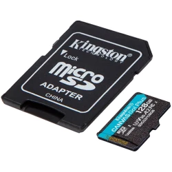 Kingston 128GB microSDXC Canvas Go Plus 170R A2 U3 V30 Card + ADP EAN: 740617301182 - thumbnail 2