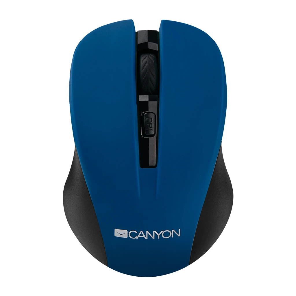 CANYON MW-1 2.4GHz wireless optical mouse with 4 buttons DPI 800/1200/1600 Blue 103.5*69.5*35mm 0.06kg - image 1