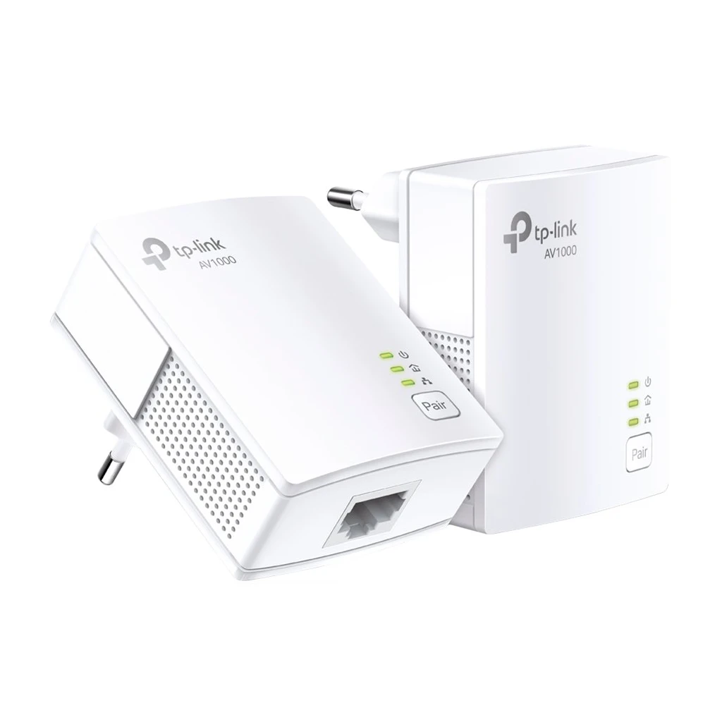 TP-Link AV1000 Powerline Starter Kit Adapter za Širokopojasni Internet Preko Kućne Električne Mreže - 1 Gigabit Port, 1000Mbps, HomePlug AV - image 1