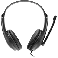 CANYON HSC-1 basic PC headset with microphone combined 3.5mm plug leather pads Flat cable length - thumbnail 2