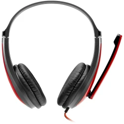CANYON HSC-1 basic PC headset with microphone combined 3.5mm plug leather pads Flat cable length - thumbnail 2
