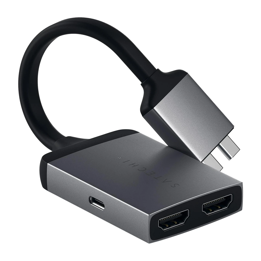 Satechi Type-C Dual HDMI Adapter - Space Grey - image 1