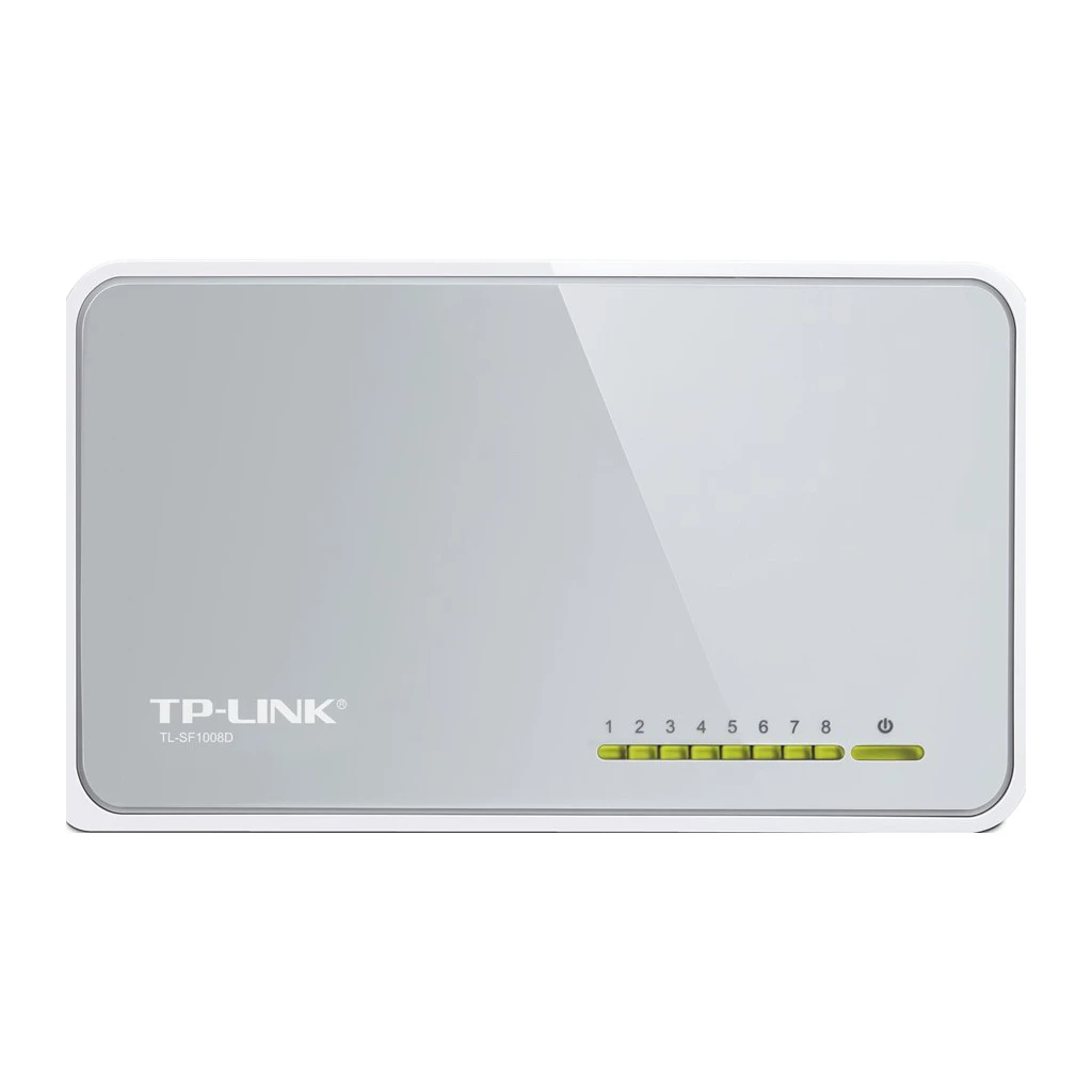 Switch TP-Link TL-SF1008D 8-Port RJ45 10/100Mbps desktop switch Fanless LED indicator Auto Negotiation/Auto MDI/MDIX Plastic - image 1
