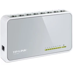 Switch TP-Link TL-SF1008D 8-Port RJ45 10/100Mbps desktop switch Fanless LED indicator Auto Negotiation/Auto MDI/MDIX Plastic - thumbnail 2