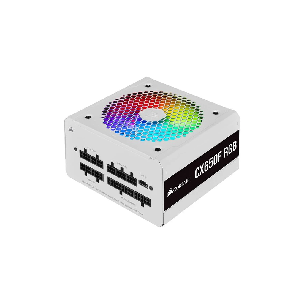 CORSAIR CX Series CX750F 750W 80+ Bronze Fully Modular PSU RGB White - image 1