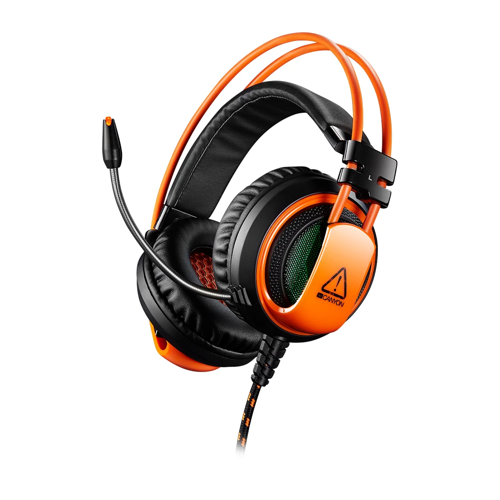 CANYON Corax GH-5A Gaming headset 3.5mm jack plus USB connector for LED backlight light control - image 1