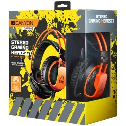 CANYON Corax GH-5A Gaming headset 3.5mm jack plus USB connector for LED backlight light control - thumbnail 2