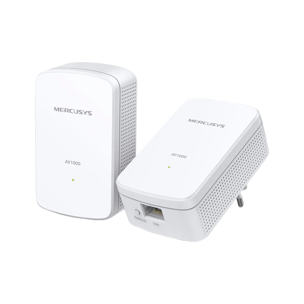 Mercusys MP500KIT AV1000 Gigabit Powerline Starter Kit 1000 Mbps High-Speed Advanced HomePlug AV2 1 x - image 1