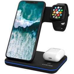 CANYON WS-303 3in1 Wireless charger with touch button for Running water light Input 9V/2A 12V/2A - thumbnail 1