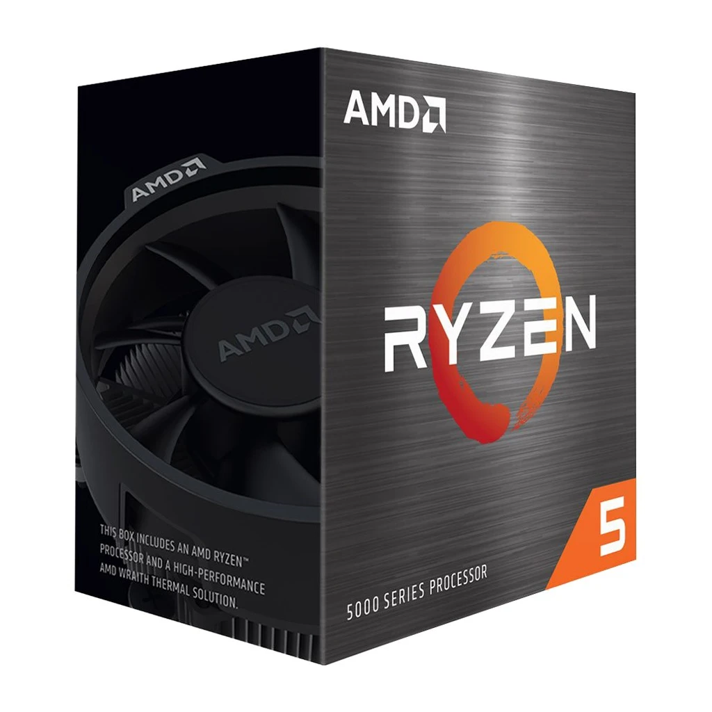 AMD CPU Desktop Ryzen 5 6C/12T 5600X 3.7/4.6GHz Max Boost35MB65WAM4 box with Wraith Stealth Cooler - image 1