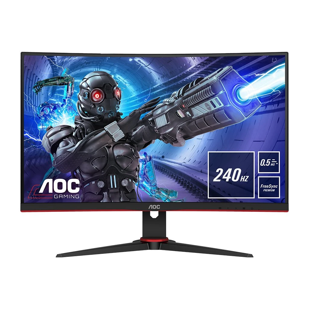 AOC Monitor LED C27G2ZE 27" Gaming Curved 240Hz HDMI DP - image 1