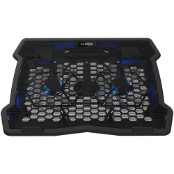 CANYON NS03 Cooling stand dual-fan with 2x2.0 USB hub support up to 10”-15.6” laptop ABS - thumbnail 1