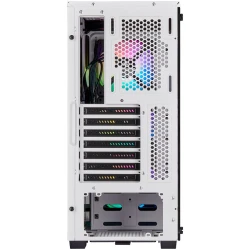 CORSAIR iCUE 220T RGB Tempered Glass Mid-Tower Smart Case — White - thumbnail 5