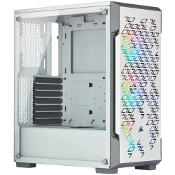 Corsair iCUE 220T RGB Airflow Tempered Glass Mid-Tower Smart Case White EAN:0840006609728 - thumbnail 1