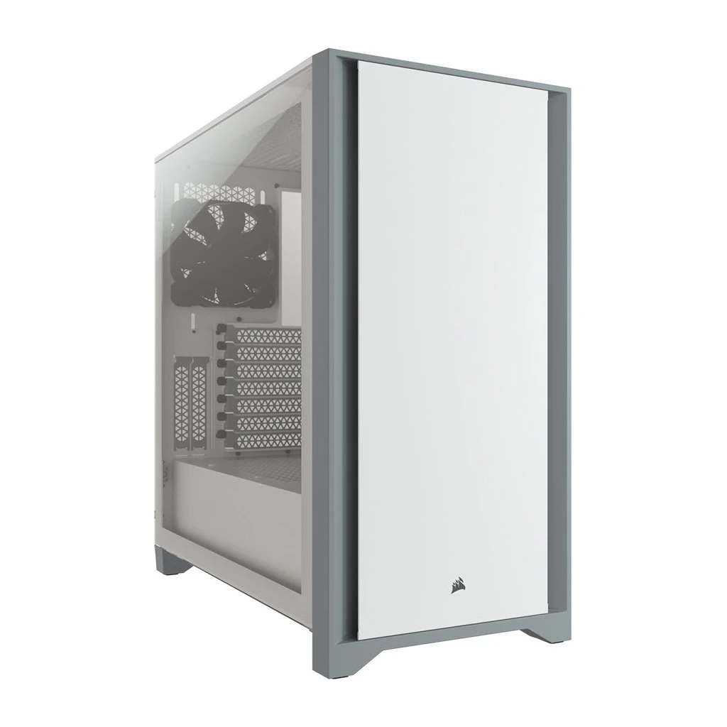 CORSAIR 4000D Tempered Glass Mid-Tower ATX Case — White - image 1