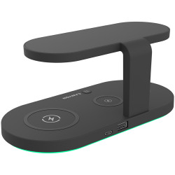 CANYON WS-501 5in1 Wireless charger with UV sterilizer with touch button for Running water light - thumbnail 3
