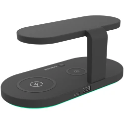 CANYON WS-501 5in1 Wireless charger with UV sterilizer with touch button for Running water light - thumbnail 3