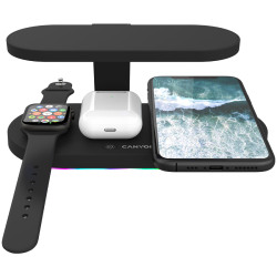 CANYON WS-501 5in1 Wireless charger with UV sterilizer with touch button for Running water light - thumbnail 5