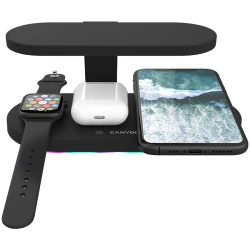 CANYON WS-501 5in1 Wireless charger with UV sterilizer with touch button for Running water light - thumbnail 5