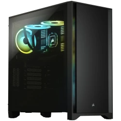 CORSAIR 4000D Tempered Glass Mid-Tower ATX Case — Black - thumbnail 2