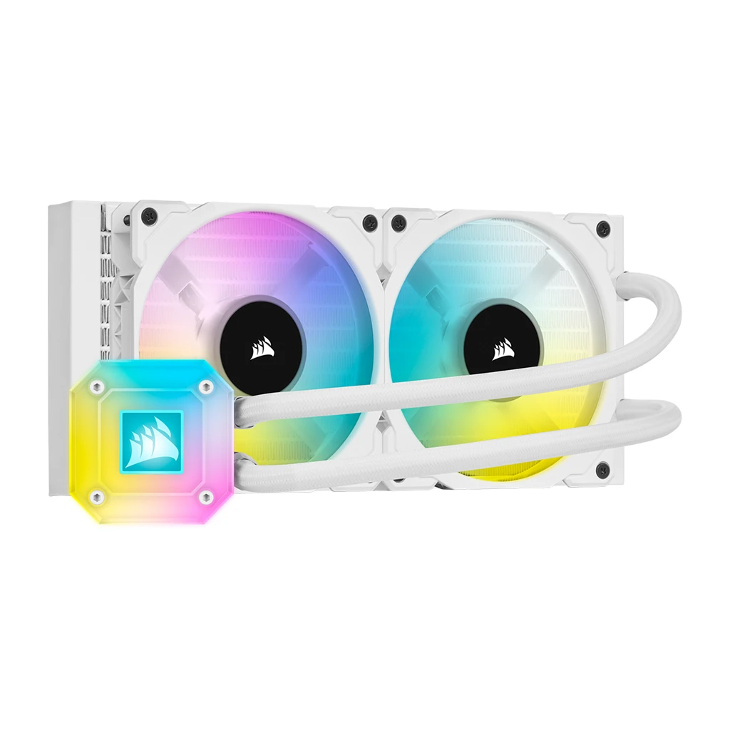 CORSAIR iCUE H100i ELITE CAPELLIX Liquid CPU Cooler 240mm Radiator Dual 120mm ML RGB PWM - image 1