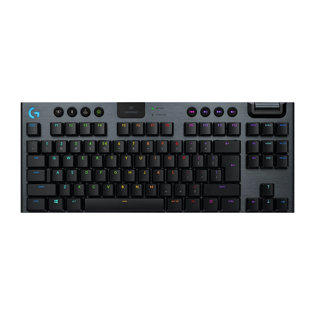 LOGITECH G915 TKL LIGHTSPEED Wireless Mechanical Gaming Keyboard - CARBON - US INT'L - TACTILE - image 1