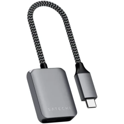 Satechi USB-C to 3.5mm Audio and USB-C PD Charging Adapter - Space Grey - thumbnail 1