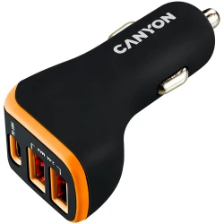 CANYON Universal 3xUSB CNE-CCA08BO Auto Punjač - thumbnail 1