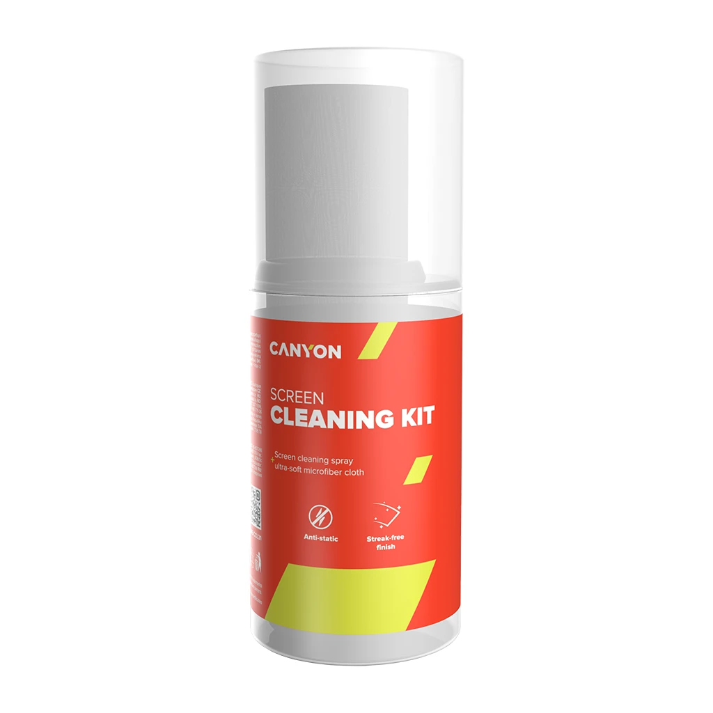 Canyon Cleaning Kit Screen Cleaning Spray + microfiberSpray for screens and monitors complete with microfiber - image 1