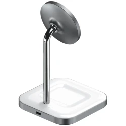 ALUMINUM 2-IN-1 MAGNETIC WIRELESS CHARGING STAND - thumbnail 2