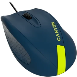 CANYON Wired Optical Mouse with 3 keys DPI 1000 With 1.5M USB cableBlue-Yellowsize 68*110*38mmweight:0.072kg - thumbnail 2