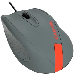 CANYON Wired Optical Mouse with 3 keys DPI 1000 With 1.5M USB cableGray-Redsize 68*110*38mmweight:0.072kg - thumbnail 2