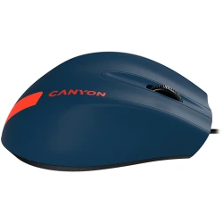CANYON M-11 Wired Optical Mouse with 3 keys DPI 1000 With 1.5M USB cableBlue-Redsize 68*110*38mmweight:0.072kg - thumbnail 4