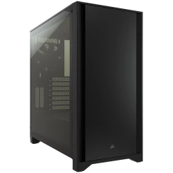 CORSAIR 4000D Tempered Glass Mid-Tower ATX Case — Black - thumbnail 1