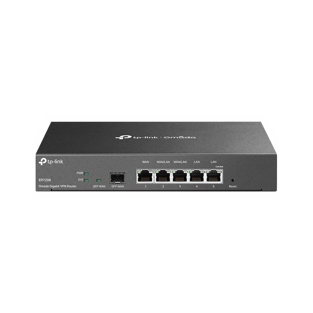 TP-Link ER7206 Omada Gigabit Multi-WAN VPN Router 1× G SFP WAN Port 1× G RJ45 - image 1