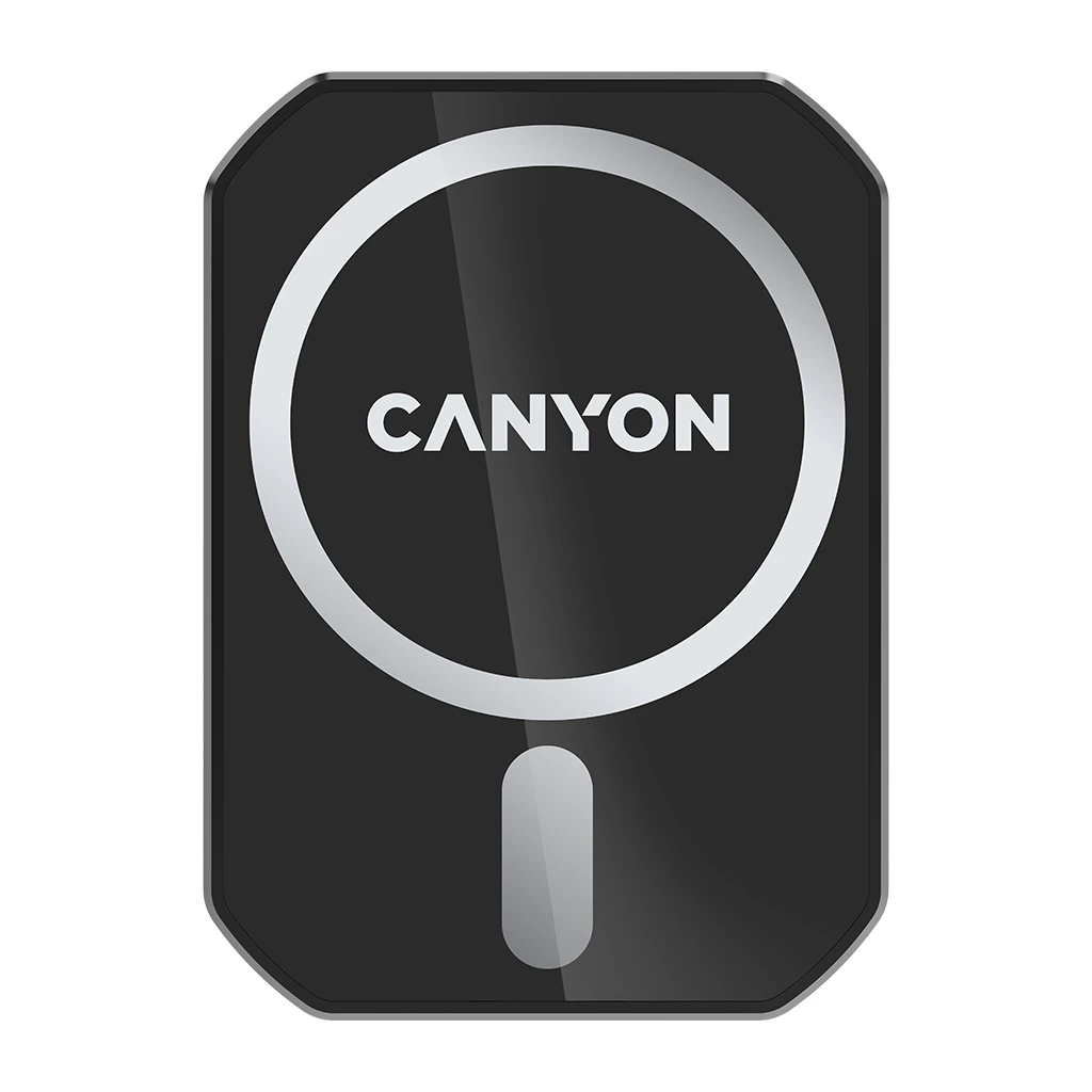 Magnetic car holder and wireless charger C-15-01 15W，Input: USB-C: 5V/2A 9V/3A;Output: 5W 7.5W 10W 15W;83*60*8.15mm0.147kgblack - image 1