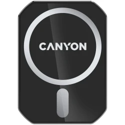 Magnetic car holder and wireless charger C-15-01 15W，Input: USB-C: 5V/2A 9V/3A;Output: 5W 7.5W 10W 15W;83*60*8.15mm0.147kgblack - thumbnail 1