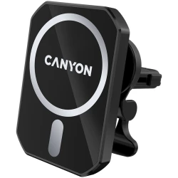 Magnetic car holder and wireless charger C-15-01 15W，Input: USB-C: 5V/2A 9V/3A;Output: 5W 7.5W 10W 15W;83*60*8.15mm0.147kgblack - thumbnail 2