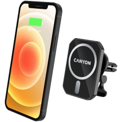 Magnetic car holder and wireless charger C-15-01 15W，Input: USB-C: 5V/2A 9V/3A;Output: 5W 7.5W 10W 15W;83*60*8.15mm0.147kgblack - thumbnail 3