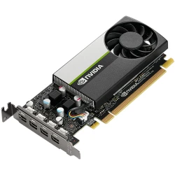 PNY NVIDIA VCNT1000-SB 4GB GDDR6 - 128-bit, 2.5 TFLOPS, PCIe 4.0 x16, 4x mDP, Low Profile - thumbnail 1
