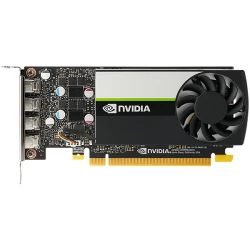 PNY NVIDIA VCNT1000-SB 4GB GDDR6 - 128-bit, 2.5 TFLOPS, PCIe 4.0 x16, 4x mDP, Low Profile - thumbnail 2