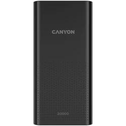 CANYON PB-2001 Power bank 20000mAh Li-poly battery Input 5V/2A  Output 5V/2.1AMax 144*69*28.5mm 0.440Kg Black - thumbnail 1