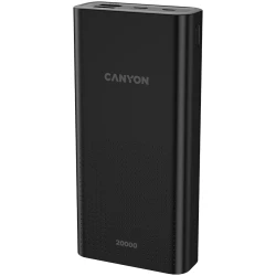 CANYON PB-2001 Power bank 20000mAh Li-poly battery Input 5V/2A  Output 5V/2.1AMax 144*69*28.5mm 0.440Kg Black - thumbnail 2