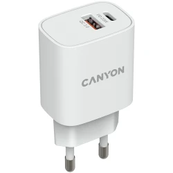 CANYON H-20-04 PD 20W/QC3.0 18W WALL Charger with 1-USB A+ 1-USB-C   Input: 100V-240V - thumbnail 2