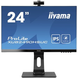 IIYAMA Monitor XUB2490HSUC-B1 Conference 24" IPS Full HD Web Cam Auto Focus - thumbnail 1