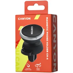 Canyon CH-4 Car Holder for Smartphonesmagnetic suction function with 2 platesrectangle/circle black 40*35*50mm 0.033kg - thumbnail 4