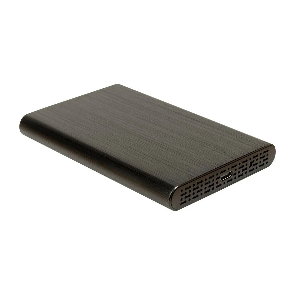 Inter-Tech HDD/SSD 2.5” case USB 3.1 Gen2 Type-C up to 10Gbit/s transfer aluminium casing Retail - image 1