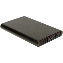 Inter-Tech HDD/SSD 2.5” case USB 3.1 Gen2 Type-C up to 10Gbit/s transfer aluminium casing Retail - thumbnail 1